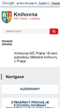 Mobile Screenshot of knihovna.letnany.cz