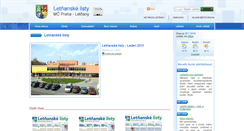 Desktop Screenshot of listy.letnany.cz